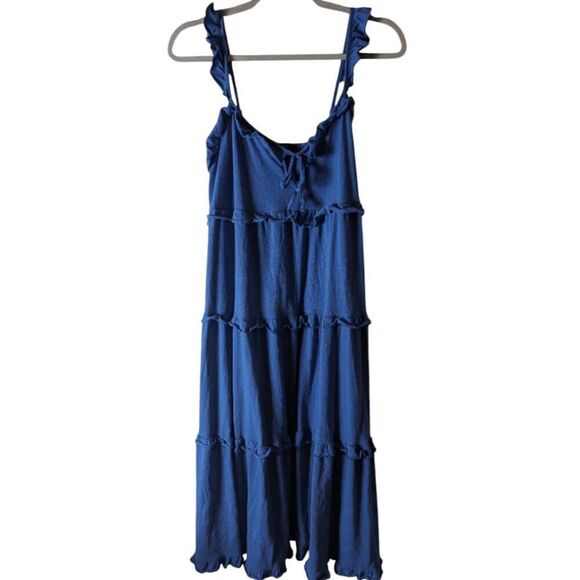 J. CREW Tiered Keyhole Maxi Dress Size Small - Picture 2 of 3